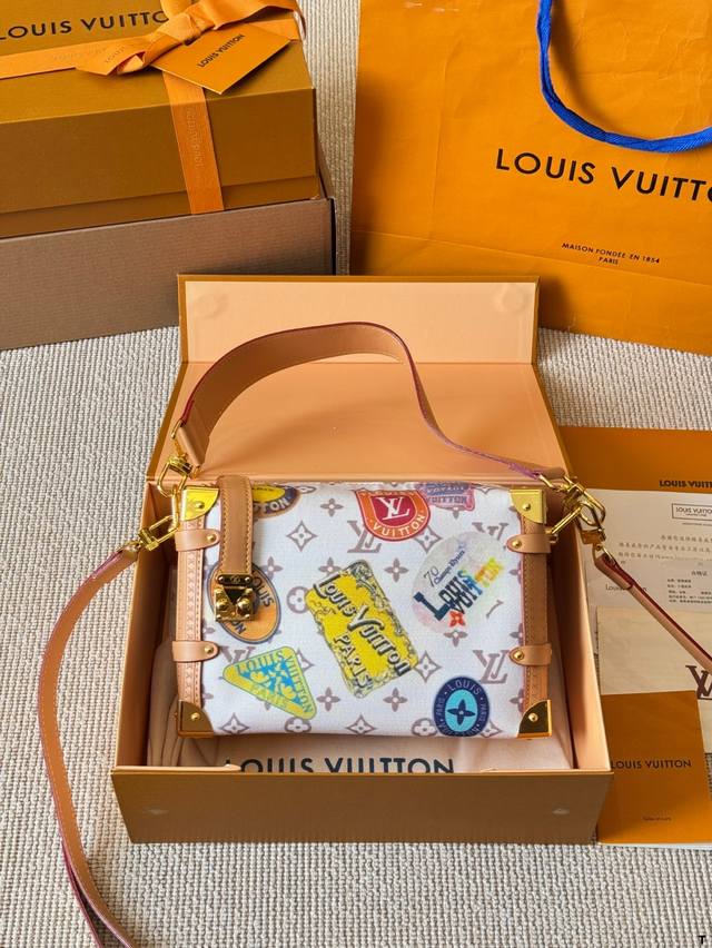 Gu Ailing's Same Small Box Lv Side Trunk Gu Ailing Box Bag Box Bag 24 New Models