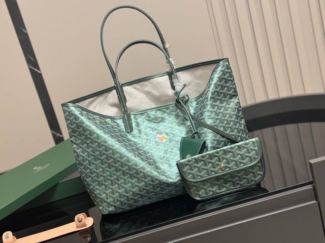 Upgraded Version With Box Size: 42.29Cm Large Size Goyard Shopping Bag All Are C
