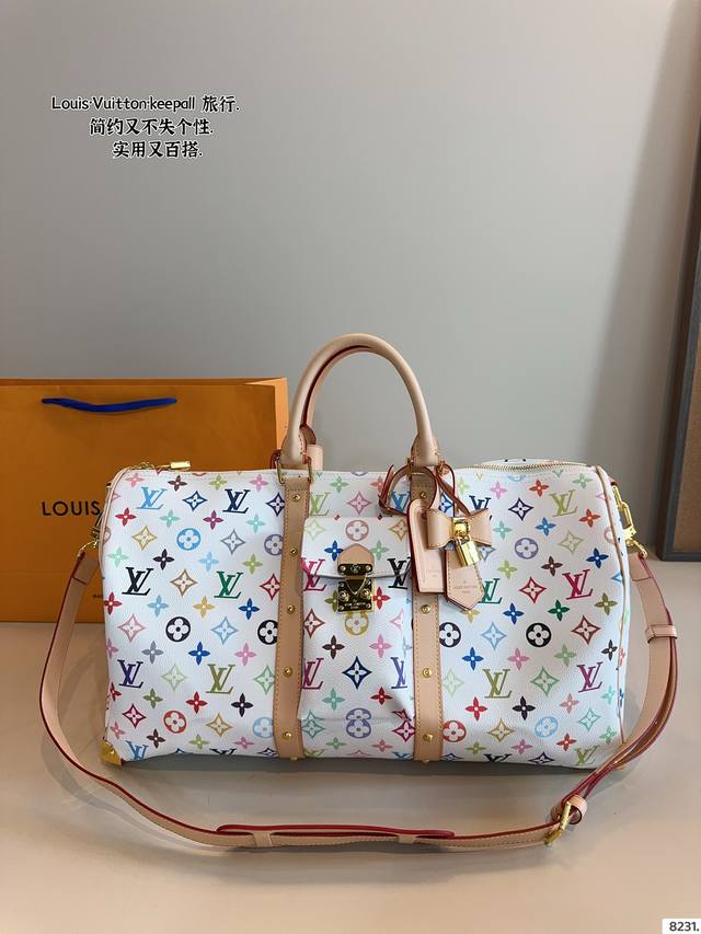 Lvlouis Vuitton Co-Branded Keepall Crossbody Bag Travel Bag A Handsome And Large