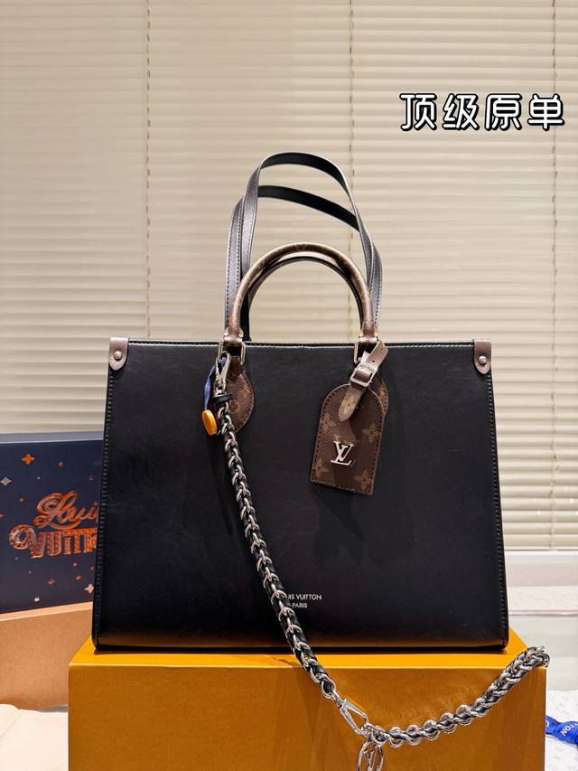 Top Original Lv Onthego 35Cm Cowhide Jungle Bag Fashion Tote Bag Original Qualit