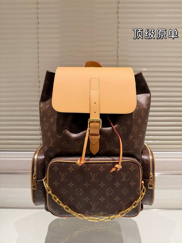 Top Original Single Lv Apollo Men's Backpack Is Very Suitable As A Gift For Your