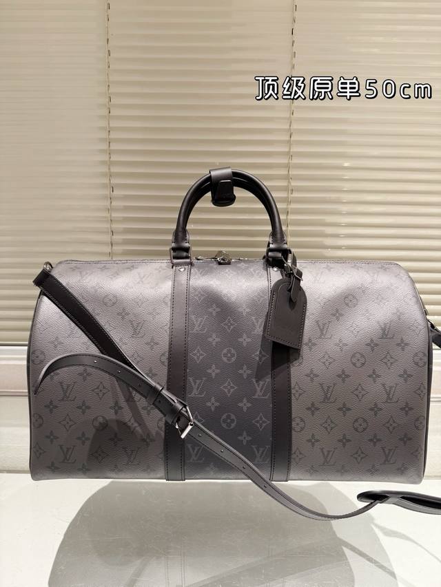 Top Original Size: 50Cm Lv Travel Bag Must-Have Keepall 50 Travel Bag Has A High