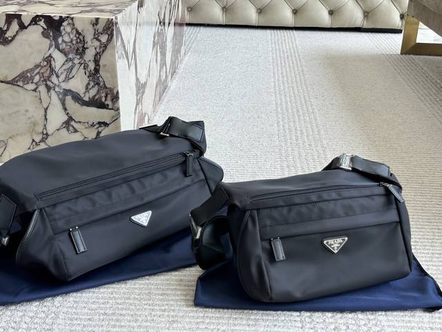Tactical Bag With Box Size 33 20Cm Large 25 15Cm Small Prada Men's Messenger Bag