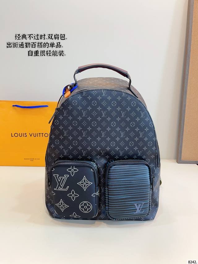 Lv Backpack Is Shipped. It Is A Super Wear-Resistant And Practical Style With A