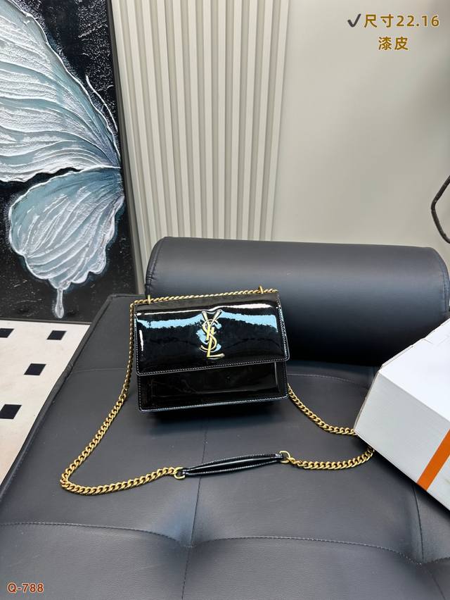 Full Set Of Packaging Ysl Saint Laurent Sun-Fastening Chain Bag The Invincible C
