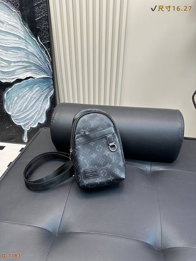 Lv Chest Bag Crossbody Shoulder Bag Using Exquisite Inlay Work Real Original Ori