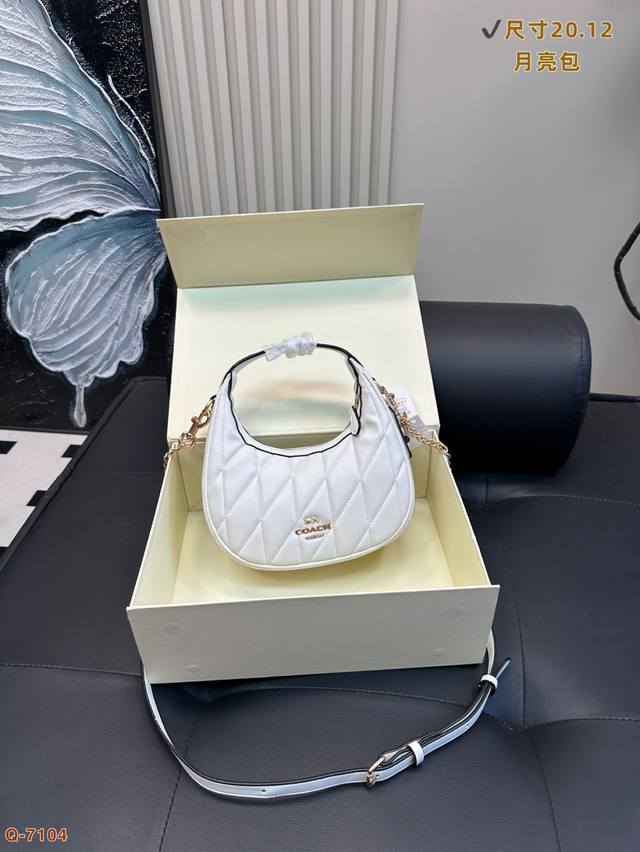 With Folding Box Coach's Latest Carmen Single Shoulder Underarm Crescent Bag, Fr