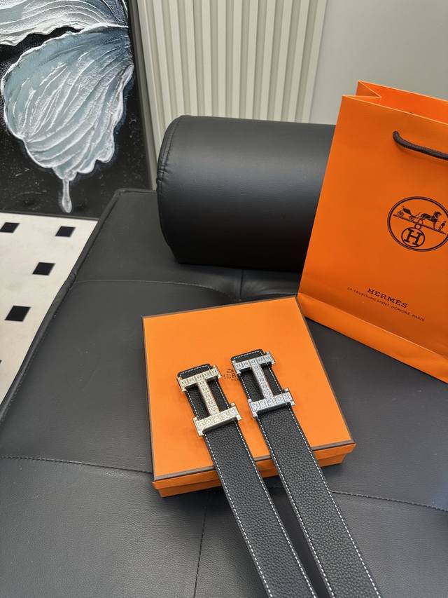 Upgraded Version Hermes!! High Version Belt Heyha Original Leather Belt ~ The Ho