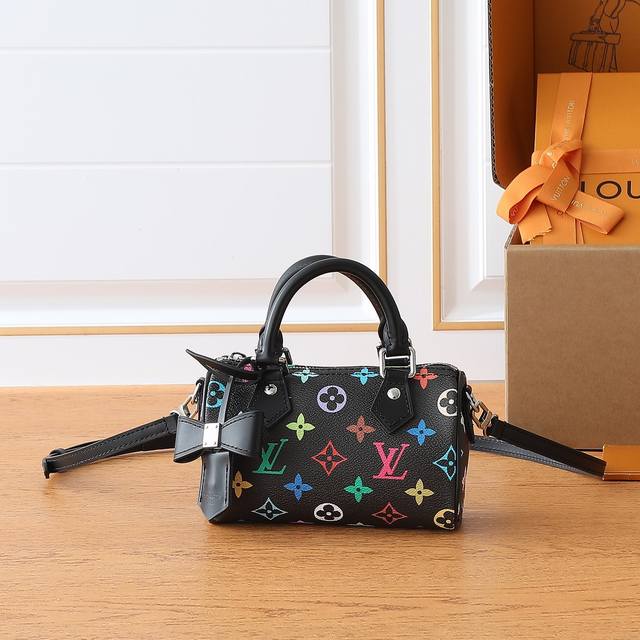 New Nano Speedy Handbag M13391 White Color M1 6 Black Color Three-Color - Takash