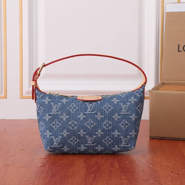M82949 Hills Pochette Clutch Bag Crafted From Monogram Denim Canvas Made From Ce