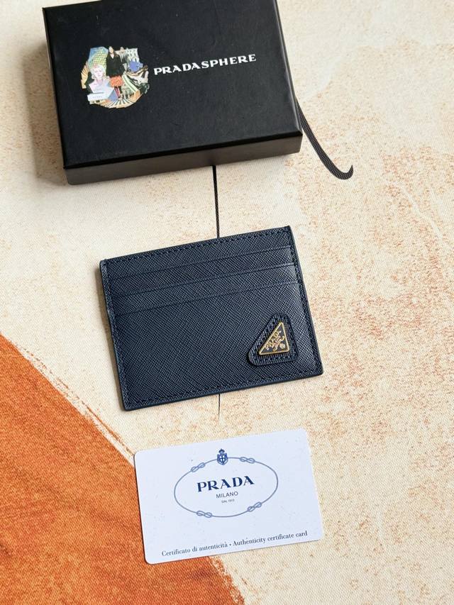 Prada Classic Women's Card Holder, Official Store Synchronized, Model 1Mc025, Di