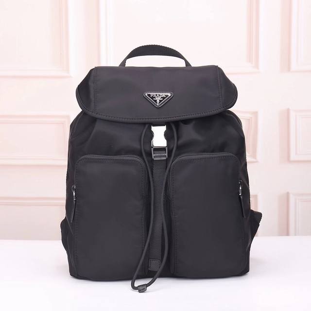 Prada - Prada's Latest Double-Shoulder Backpack, Officially Synchronized. Made W