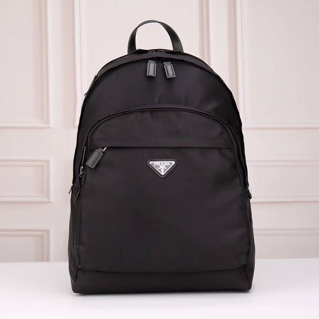 Prada Double-Shoulder Backpack Official Website Synchronized Using Original Impo