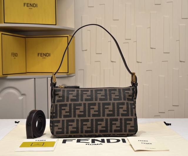 Gold Buckle Roll-Up Global Fendi Vintage Floral Underarm Bag Now Available! Line