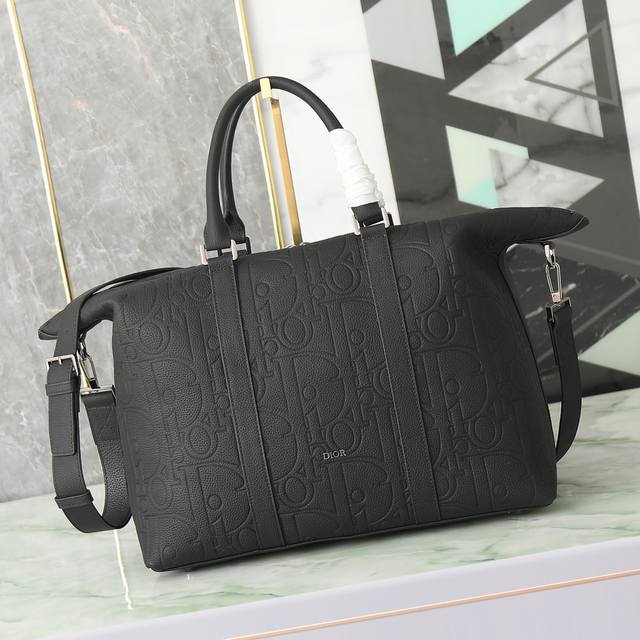 Black Dior Gravity Print Effect Leather And Black Grain-Textured Calf Leather P4