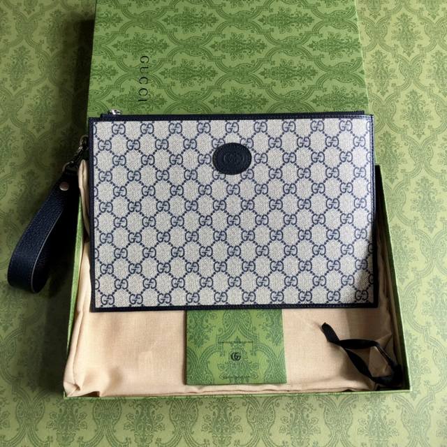 Top-Of-The-Line Edition Premium New Handheld Bag Made From Blue Gg Supreme Canva