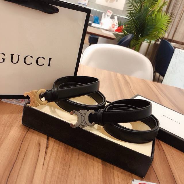 Brand: Celine Women's Belt Description: Double-Sided Genuine Leather Belt With N