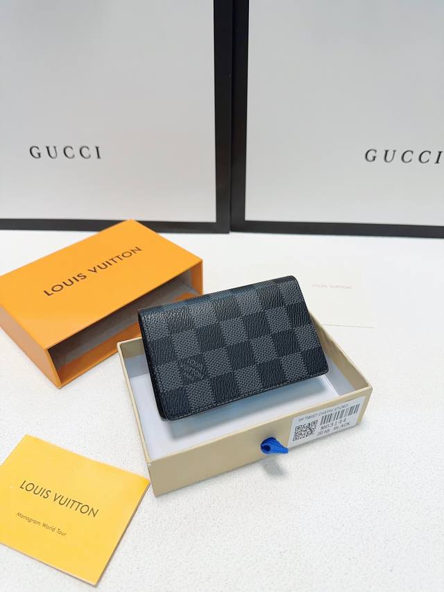 Vintage Black Flower Black Grid Coin Card Holder Crafted From Louis Vuitton's Ic