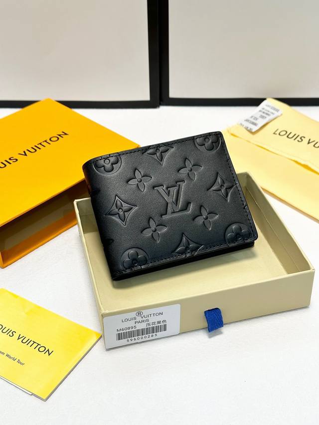Color: Black Size: 19X10 Lv Classic Short Foldable Wallet, Timeless Classic, No