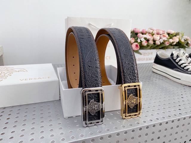 Versace Original Store 1:1 Secret New Design Buckle With Double-Sided Imported L