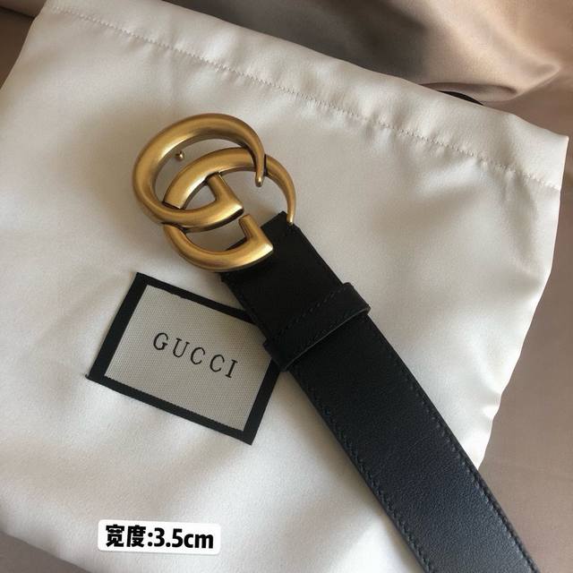 Brass Buckle Authentic Quality Gucci Men's And Women's Belt Featuring The Iconic