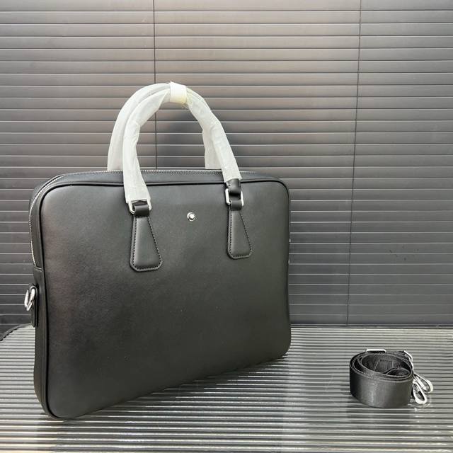 Montblanc Montblanc Handbag Men's Briefcase Laptop Bag Classic Versatile Actual