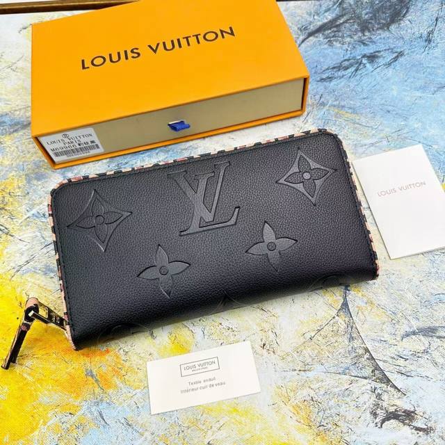 Color: Black Size: 19X10 Made From Premium Calf Leather, The Zippy Lockme Wallet