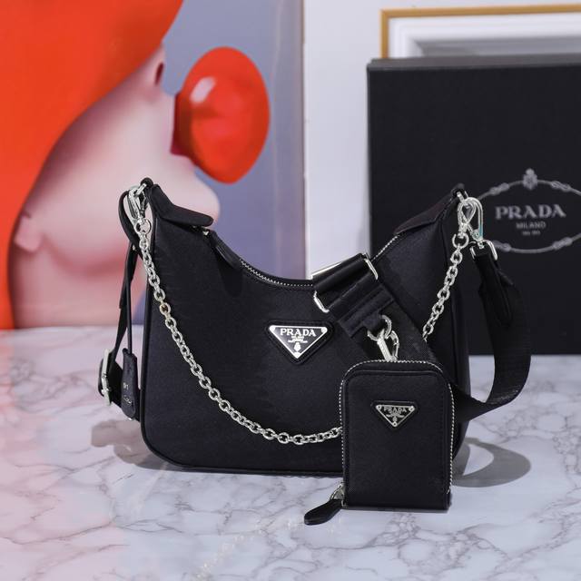 New Silver Hardware Three-In-One New Model 1Bh204 Full Leather Silver Hardware,