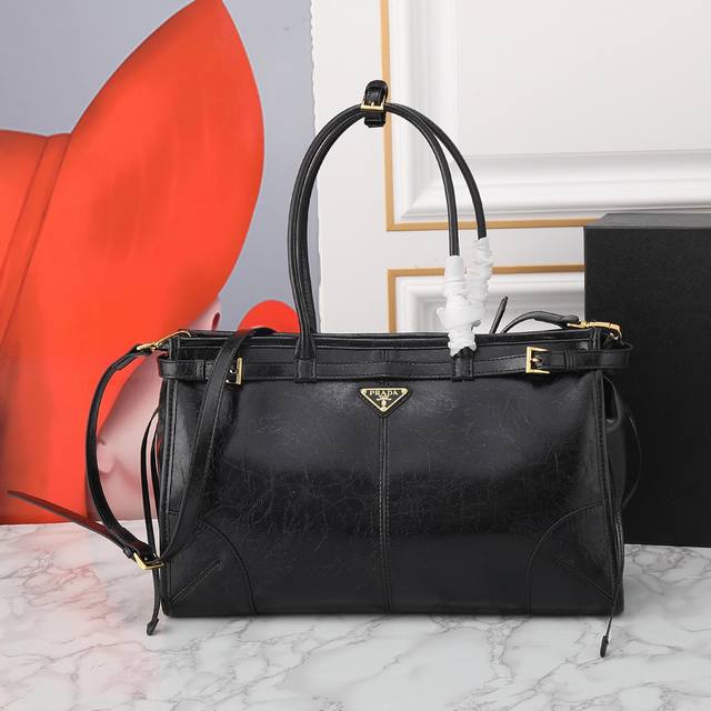 Restock Lussolf Oil-Waxed Leather 1Ba433 Large This Handheld Crossbody Bag Is Ma