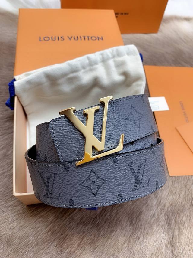 Lv Latest Model With Body, 4.0 Cm Men's Belt, Genuine Trade Company Goods, Japan