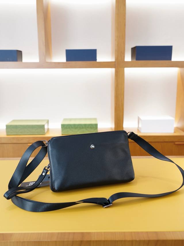 Mont Blanc Official Website Synchronized High Version Crossbody Shoulder Bag And