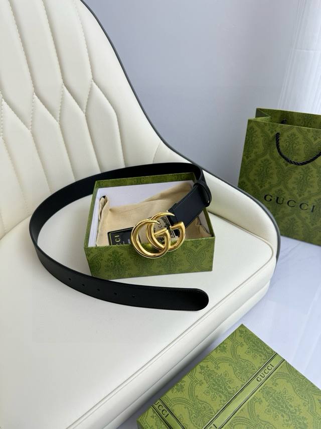 Gucci, Original Factory Precision Electroplated Buckle, Italian Original Leather