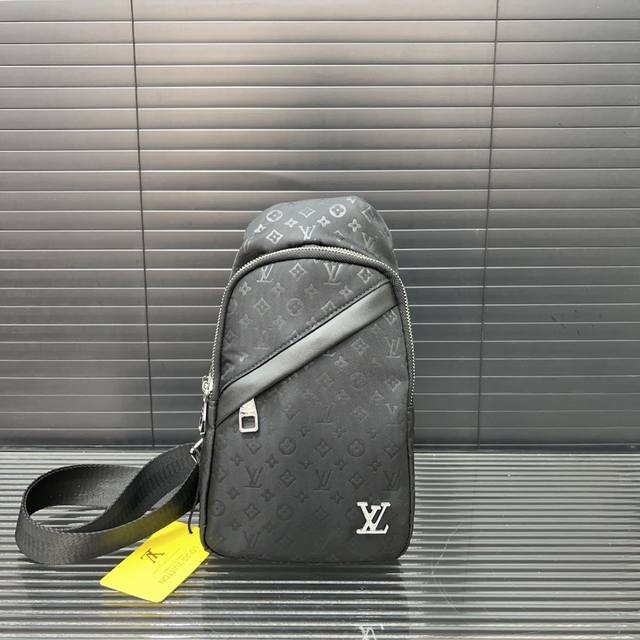 Louis Vuitton Canvas Chest Bag Crossbody Shoulder Bag Actual Product Photography