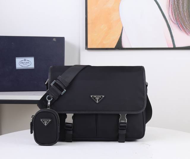 P Home Parachute Cloth Messenger Bag, Model 2Vd7688 Large Size, Dimensions: 32*2