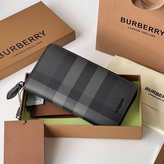 Original Design New London Checkered Zipper Wallet With Decorative Checkered Pat