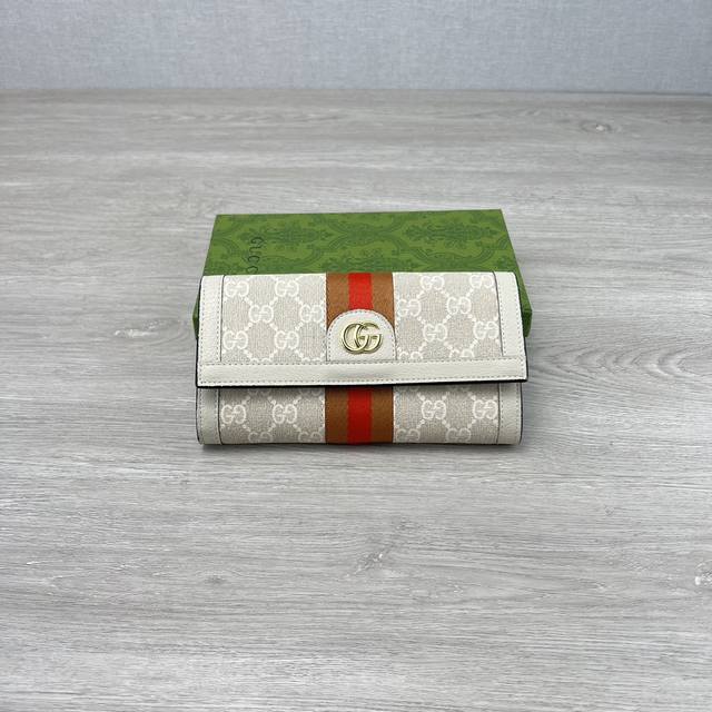 Official Website New Arrival! Ophidia Series ~ Two-Fold Long Wallet, Featuring G