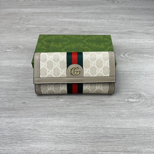 Official Website New Arrival! Ophidia Series ~ Two-Fold Long Wallet, Featuring G