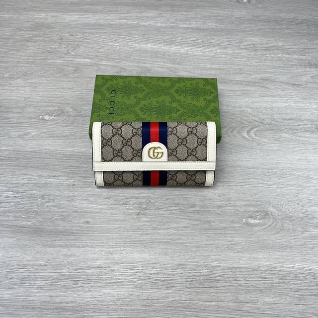 Official Websitenew Arrival! Ophidia Series ~ Two-Fold Long Wallet, Made With Gg