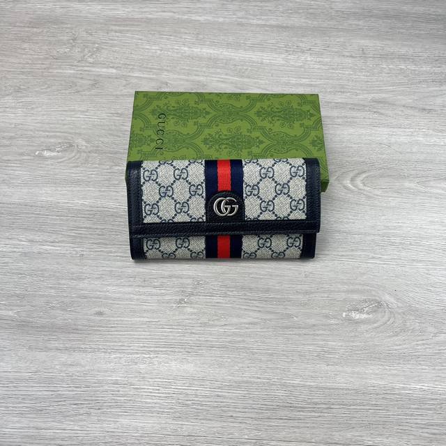 Official Websitenew Arrival! Ophidia Series ~ Two-Fold Long Wallet, Made With Gg