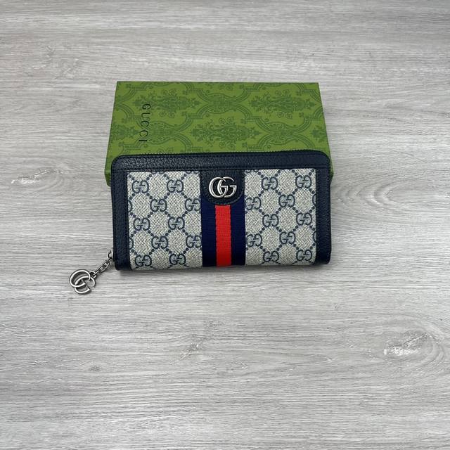Official Website New Release! Ophidia Series ~ Zipper Long Wallet, Made With Gg