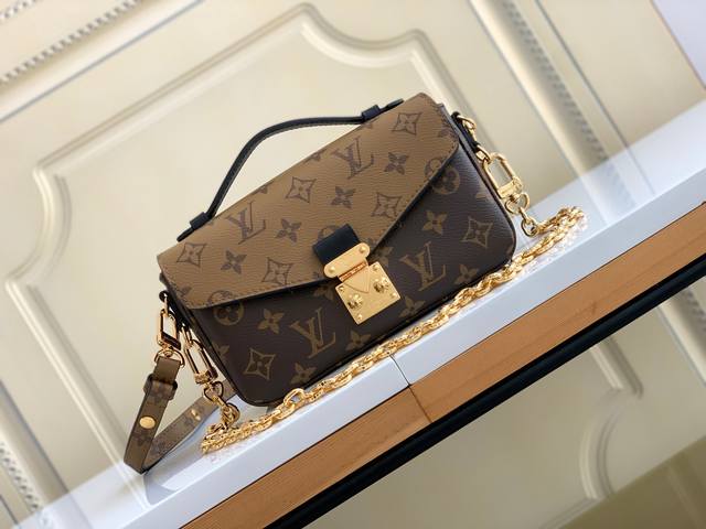 Exclusive Real-Life Photos M46279 Yellow Flower Lv Messenger Bag In Small Size E