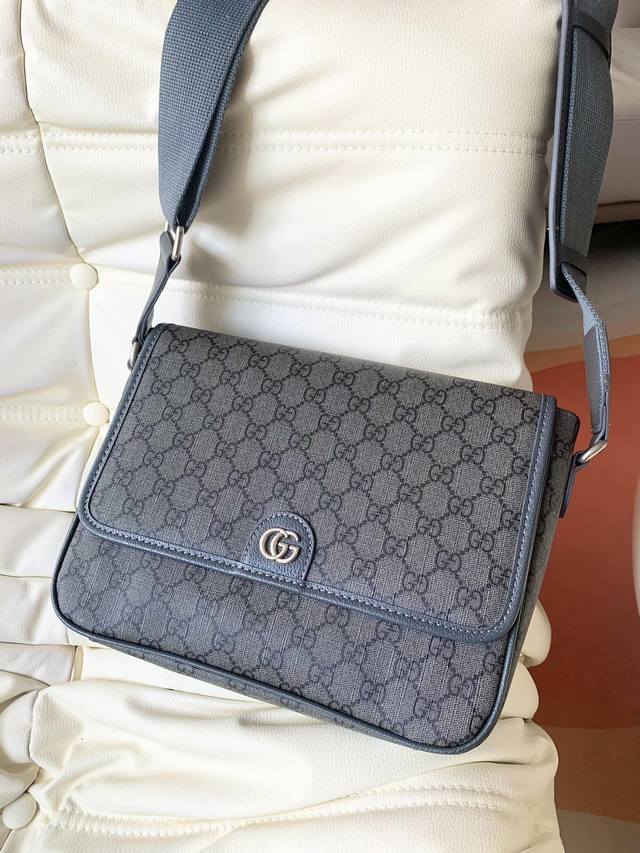 Gucci* New Crossbody Bag. Top-Grain Cowhide Leather Paired With Gucci Pvc Floral