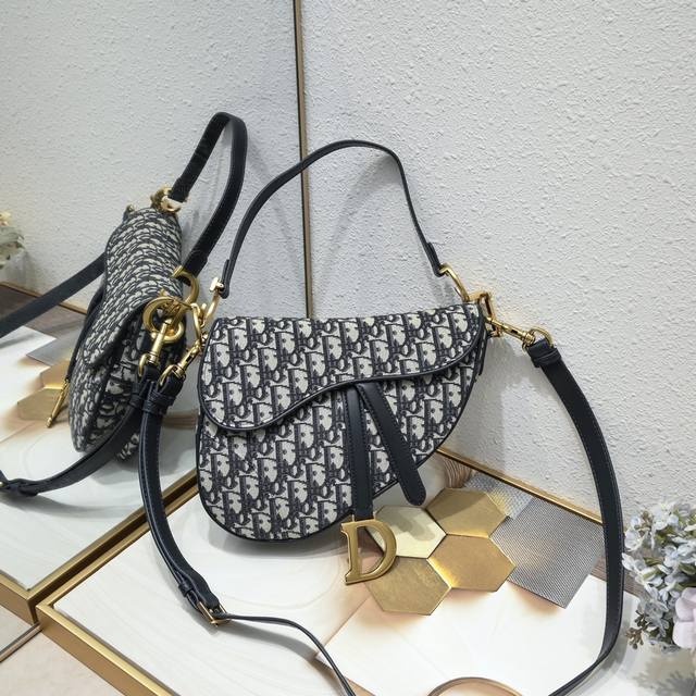 Thin Shoulder Strap Large Authentic Hardware With Box Dior Saddle Classic Patter