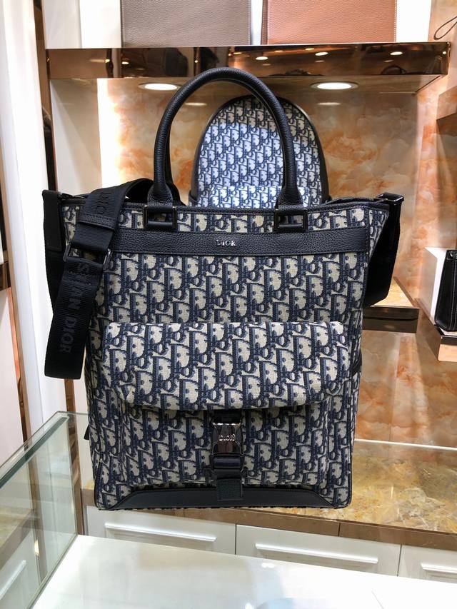 Model: 706 Dior-Dior Official Store Latest Men's Handbag Shopping Bag Official W