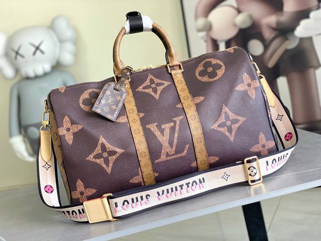 M47211 New Version This Keepall Bandouli Re 45 Travel Bag Features Monogram Gian