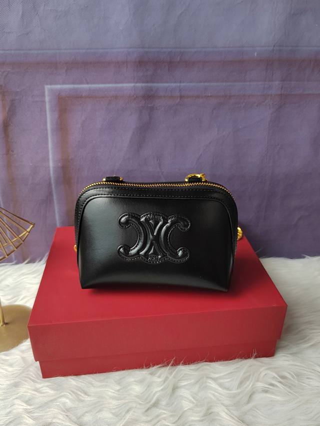 Model Number C10E382 Black Coated Synthetic Leather, Fabric Lining With Gold Met