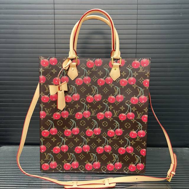 Louis Vuitton Murakami Takashi Sac Plat Nv Music Score Bag Tote Bag Printed Hand