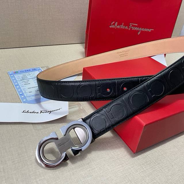 Salvatore Ferragamo 3.5 Cm Custom-Made Men's Belt. Choose Your Own Combination.