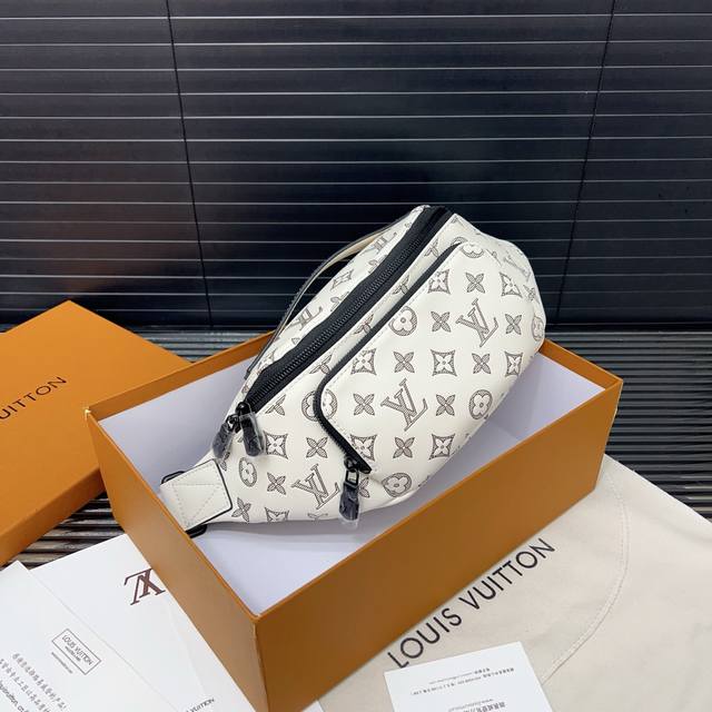 Louis Vuitton Authentic Embossed Bumbag Rush Waist Bag, Crossbody Chest Bag, Act