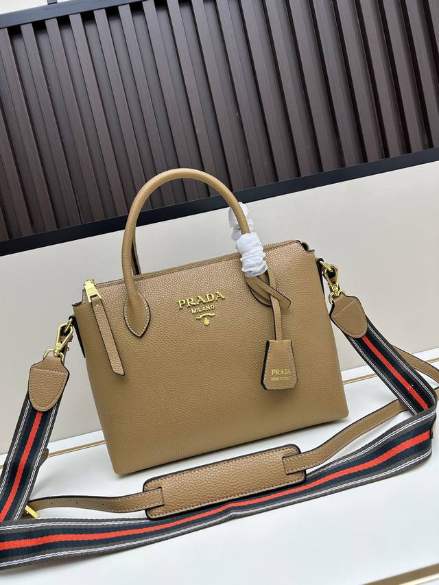 Classic Return With Double Shoulder Straps, Small Calfskin Leather, Leather Doub